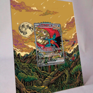 arte expandida tcg Lua Estrondo ex (162/131) moldura acrilica exposicao carta Pokemon