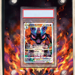 arte expandida tcg Lucario VSTAR (SWSH291) moldura acrilica exposicao carta Pokemon graduada