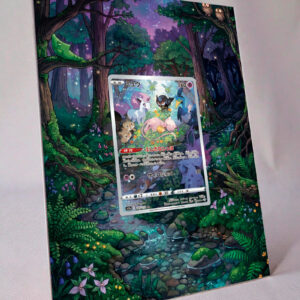 arte expandida tcg Mew (10/70) moldura acrilica exposicao carta Pokemon
