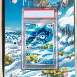 arte expandida tcg Piplup (098/094) moldura acrilica exposicao carta Pokemon graduada