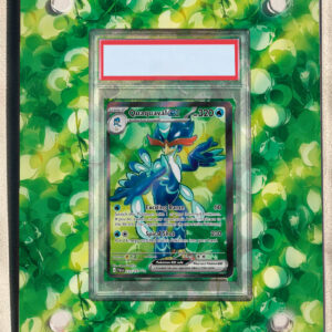 arte expandida tcg Quaquaval ex (235/193) moldura acrilica exposicao carta Pokemon graduada