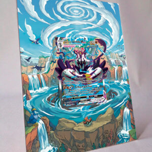 arte expandida tcg Rapid Strike Urshifu VMAX (170/163) moldura acrilica exposicao carta Pokemon