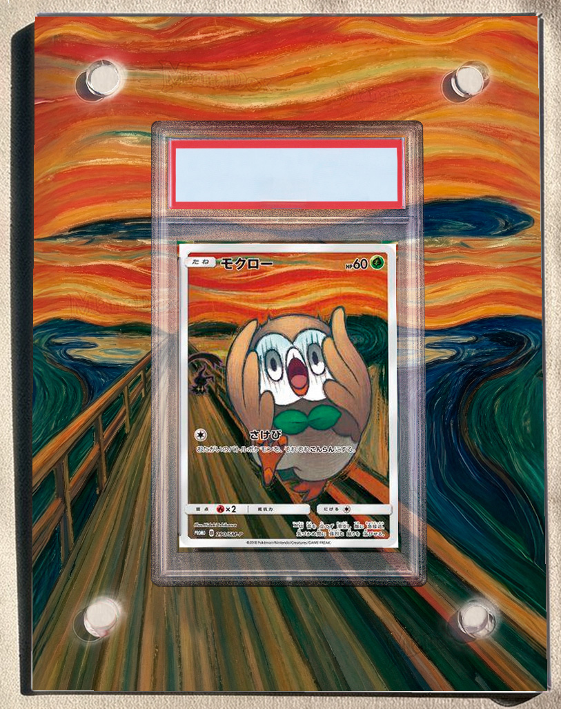 Munch Rowlet Arte Expandida TCG Rowlet - Munch (290/∞) | Moldura Acrílica Premium ...