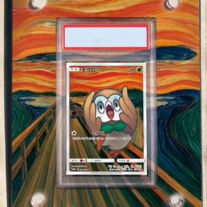 arte expandida tcg Rowlet - Munch (290/∞) moldura acrilica exposicao carta Pokemon graduada