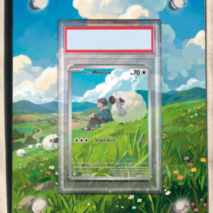 arte expandida tcg Wooloo do Lupo (170/159) moldura acrilica exposicao carta Pokemon graduada