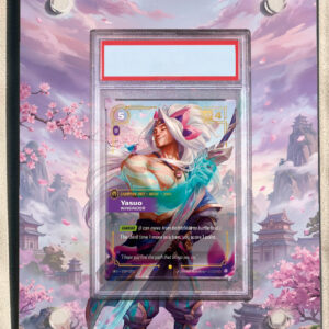 arte expandida tcg Yasuo - Windrider Overnumbered moldura acrilica exposicao carta Outros graduada