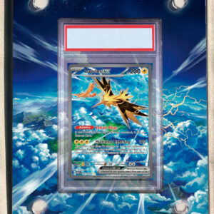 arte expandida tcg Zapdos ex (202/165) moldura acrilica exposicao carta Pokemon graduada