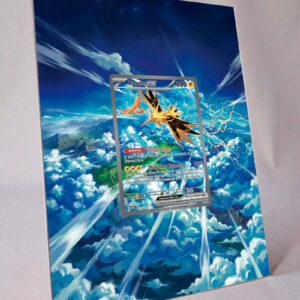 arte expandida tcg Zapdos ex (202/165) moldura acrilica exposicao carta Pokemon