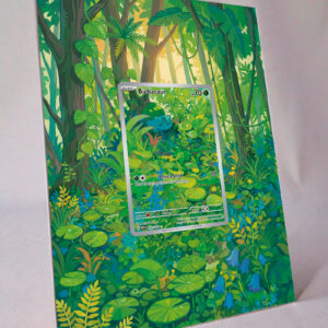 arte expandida tcg Bulbasaur (166/165) moldura acrilica exposicao carta Pokemon