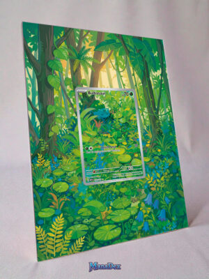 arte expandida tcg Bulbasaur (166/165) moldura acrilica exposicao carta Pokemon