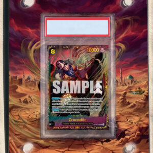 arte expandida tcg Crocodile (OP14-120-RS) moldura acrilica exposicao carta OnePiece graduada