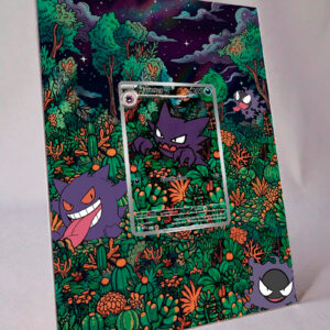 arte expandida tcg Haunter promo moldura acrilica exposicao carta Pokemon