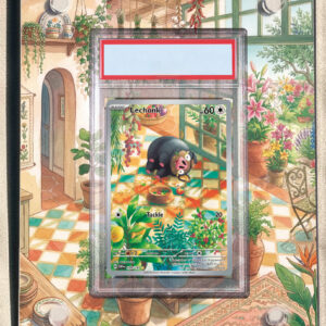 arte expandida tcg Lechonk (209/197) moldura acrilica exposicao carta Pokemon graduada