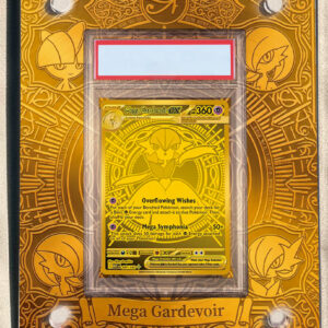arte expandida tcg Mega Gardevoir ex (187/132) moldura acrilica exposicao carta Pokemon graduada