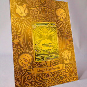 arte expandida tcg Mega Gardevoir ex (187/132) moldura acrilica exposicao carta Pokemon