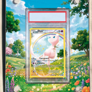 arte expandida tcg Mew (110/211) moldura acrilica exposicao carta Pokemon graduada