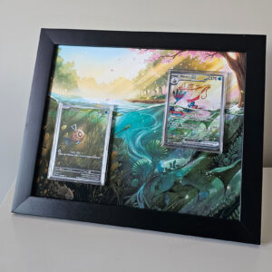 arte expandida milotic ex e feebas quadro duplo com moldura de madeira