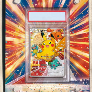 arte expandida tcg Pikachu 20th #279/XY-P moldura acrilica exposicao carta Pokemon graduada