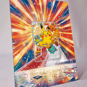 arte expandida tcg Pikachu 20th #279/XY-P moldura acrilica exposicao carta Pokemon