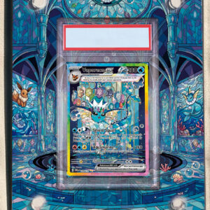 arte expandida tcg Vaporeon ex (149/131) moldura acrilica exposicao carta Pokemon graduada