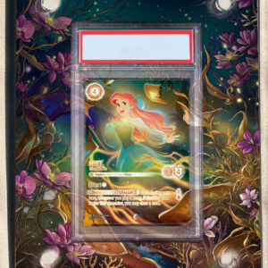 arte expandida tcg Ariel - Ethereal Voice (Iconic) moldura acrilica exposicao carta Lorcana graduada