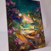 arte expandida tcg Ariel - Ethereal Voice (Iconic) moldura acrilica exposicao carta Lorcana