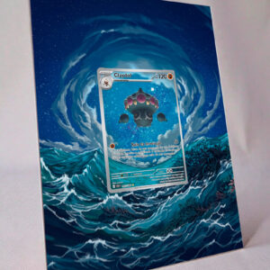 arte expandida tcg Claydol (092/086) moldura acrilica exposicao carta Pokemon