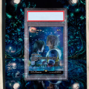 arte expandida tcg Estudo Rístico moldura acrilica exposicao carta Magic graduada