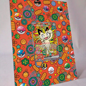 arte expandida tcg Meowth ex (121/088) moldura acrilica exposicao carta Pokemon