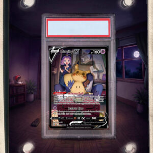 arte expandida tcg Mimikyu V (16/172) moldura acrilica exposicao carta Pokemon graduada