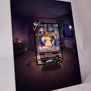 arte expandida tcg Mimikyu V (16/172) moldura acrilica exposicao carta Pokemon