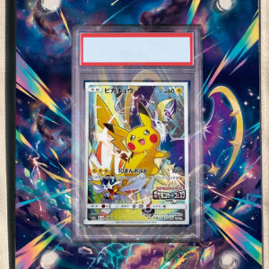 arte expandida tcg Pikachu 61/SM-P moldura acrilica exposicao carta Pokemon graduada