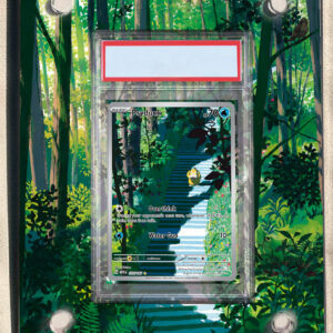 arte expandida tcg Psyduck (175/165) moldura acrilica exposicao carta Pokemon graduada