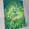 arte expandida tcg Sprigatito ex (251/217) moldura acrilica exposicao carta Pokemon