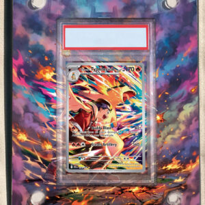 arte expandida tcg Typhlosion do Ethan (190/182) moldura acrilica exposicao carta Pokemon graduada