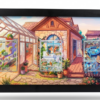 Arte Expandida Casa dos Pokémon Iniciais | Quadro Triplo com Moldura de Madeira