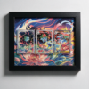 Arte Expandida de Bulbasaur, Ivysaur e Mega Venusaur ex em quadro triplo