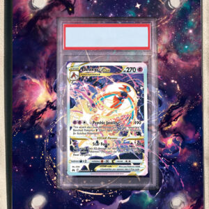 arte expandida tcg Deoxys V-ASTRO (46/70) moldura acrilica exposicao carta Pokemon graduada