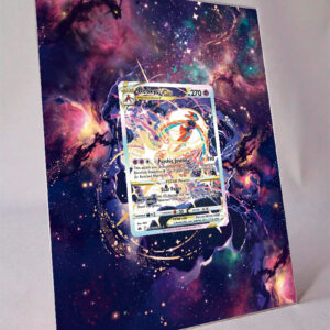arte expandida tcg Deoxys V-ASTRO (46/70) moldura acrilica exposicao carta Pokemon