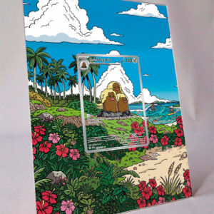 arte expandida tcg Dugtrio de Alola (208/191) moldura acrilica exposicao carta Pokemon