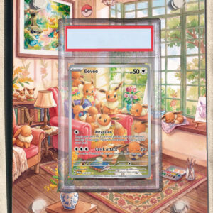 arte expandida tcg Eevee (188/167) moldura acrilica exposicao carta Pokemon graduada