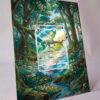 arte expandida tcg Leafeon 715 moldura acrilica exposicao carta Pokemon