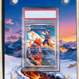 arte expandida tcg Magcargo do Ethan (222/217) moldura acrilica exposicao carta Pokemon graduada
