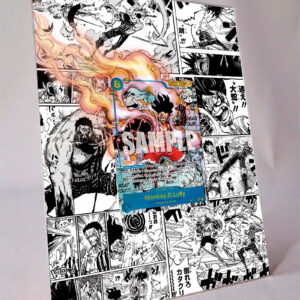 arte expandida tcg Monkey.D.Luffy Manga moldura acrilica exposicao carta OnePiece