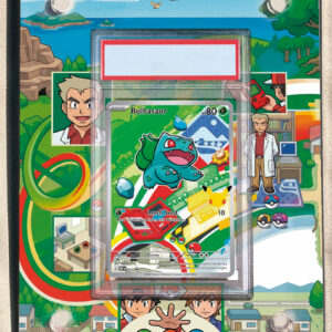 arte expandida tcg Bulbasaur 37 moldura acrilica exposicao carta Pokemon graduada
