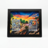 arte expandida Charizard V-ASTRO e Mewtwo V-ASTRO em quadro duplo