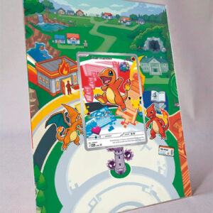 arte expandida tcg Bulbasaur 37 moldura acrilica exposicao carta Pokemon