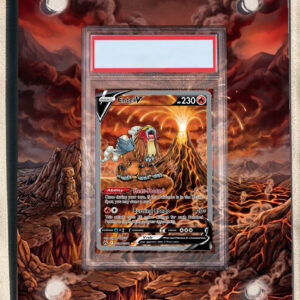 arte expandida tcg Entei V (36/70) moldura acrilica exposicao carta Pokemon graduada