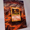 arte expandida tcg Magmar (039/62) moldura acrilica exposicao carta Pokemon