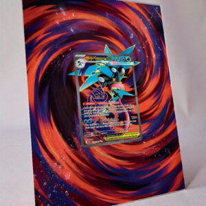 arte expandida tcg Mega Greninja ex (100/086) moldura acrilica exposicao carta Pokemon